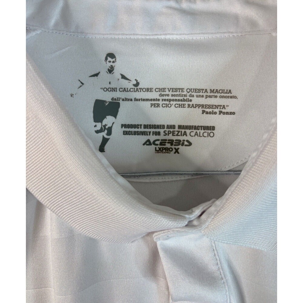 SPEZIA ITALY FOOTBALL SOCCER SHIRT JERSEY CALCIO HOME 2017/2018 EXTRA LARGE NEW - Picture 2 of 8